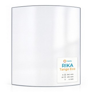 RIKA TANGO ECO Glas - Gebogenes Kaminglas für Kaminofen