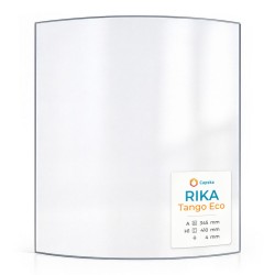 Vetro Rika TANGO ECO - Vetro Curvo per stufa a legna