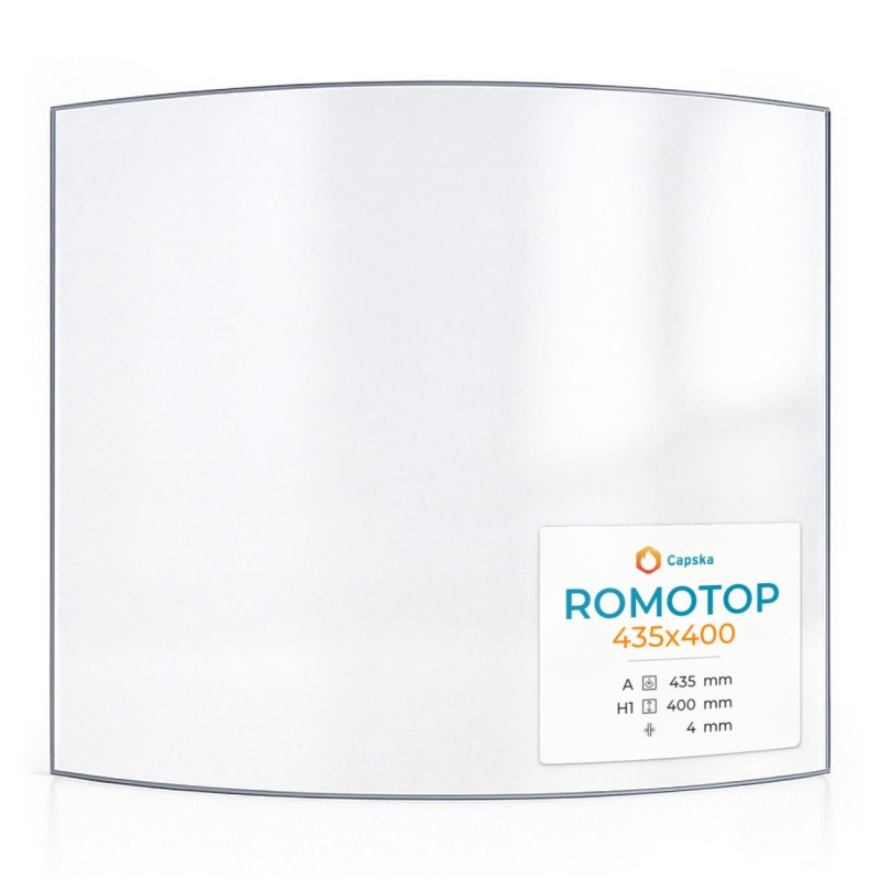 Romotop 435X400 Glass Panel for Wood Burning Stove