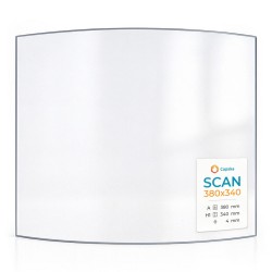 Vetro Scan 380X340 - Vetro Curvo per stufa a legna