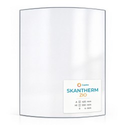 Skantherm ZIO Glas - in sich gebogenes Kaminglas für Kaminofen