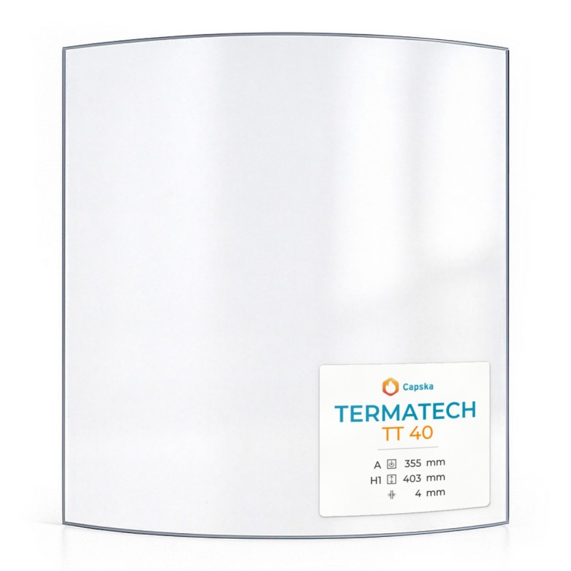Vetro Termatech TT 40 - Vetro curvo resistente a 760°C