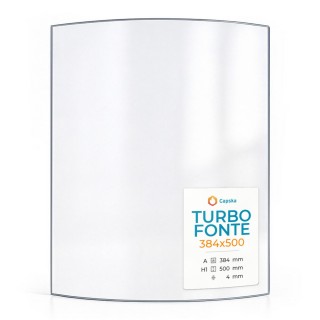 Turbo Fonte 384X500 Glas - Ofenmodell 384x500, hitzebeständig bis 760°