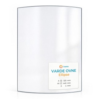 Vetro Varde Ovne ELLIPSE - Vetro Curvo per stufa a legna