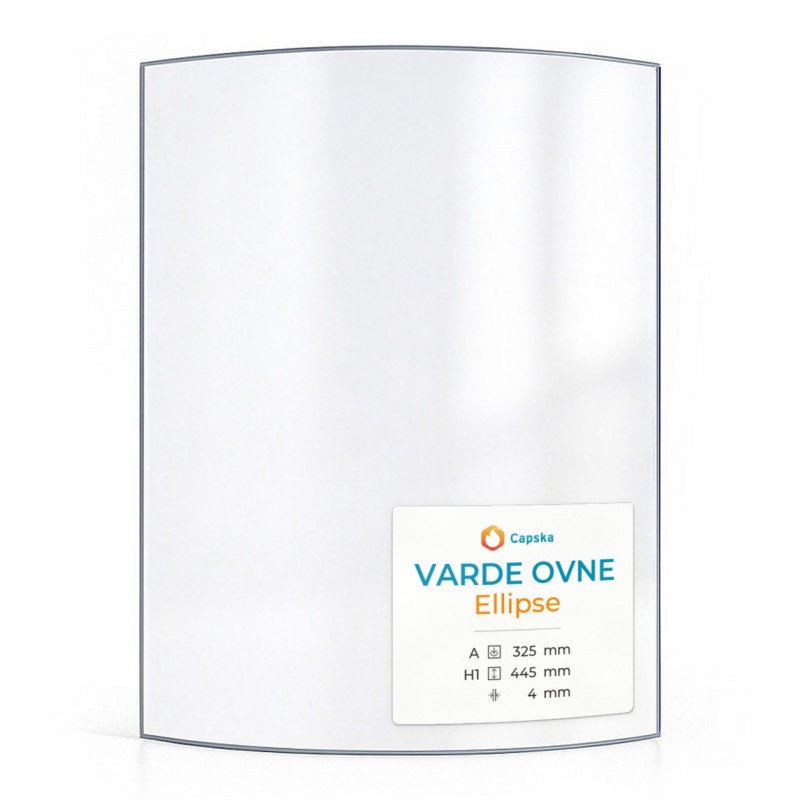 Varde Ovne ELLIPSE Glass Panel - Curved Stove Accessory