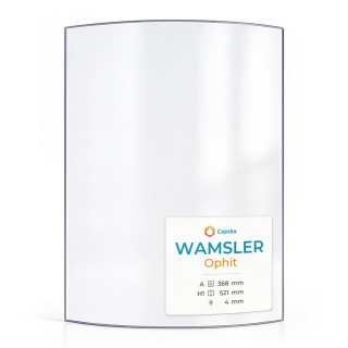 Wamsler OPHIT Glas - In sich gebogenes Kaminglas für Kaminofen