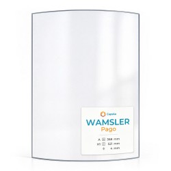 Vitre Wamsler PAGO - Verre Courbe pour poêle à bois