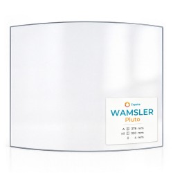 Wamsler PLUTO Glas - in sich gebogenes Kaminglas für Kaminofen