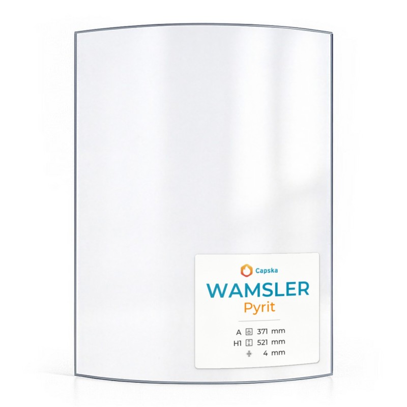 Wamsler Pyrit Curved Glass Panel for Wood Burning Stove