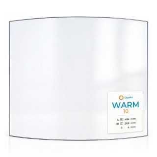 Warm 10 Glass - Curved Glass Panel for Wood Burning Stove