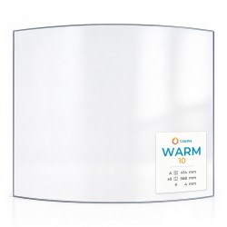 Warm 10 Glass - Curved glass panel for wood burning stove