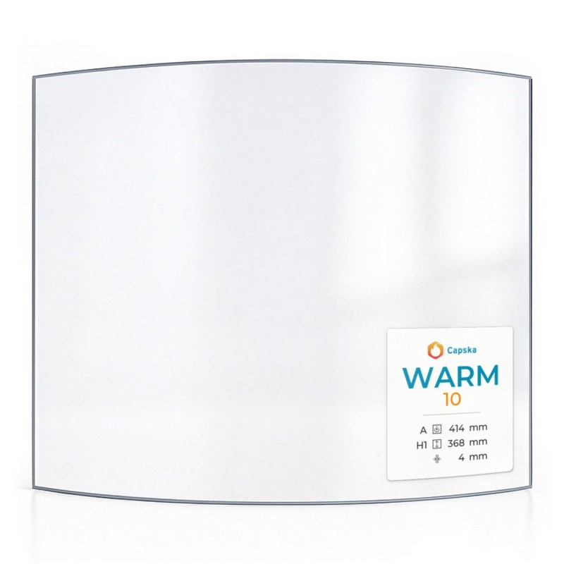 Vetro Warm 10 - Vetro Curvo per stufa a legna