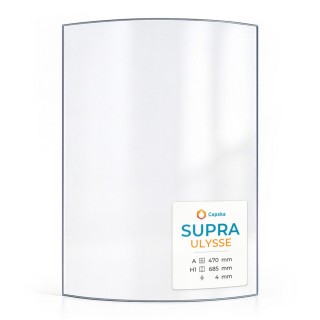 Supra ULYSSE Glas - gebogenes Kaminglas für Kaminofen