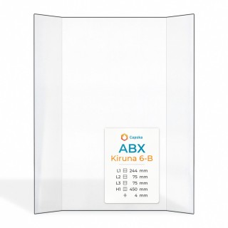Vitre Abx KIRUNA 6-B - Verre Prismatique pour poêle à bois
