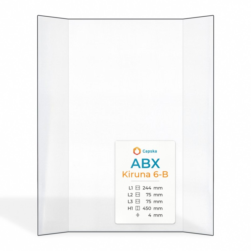 Vitre Abx KIRUNA 6-B - Verre Prismatique pour poêle à bois
