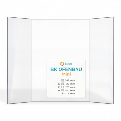 Vitre Bk Ofenbau MINI - Verre Prismatique pour poêle à bois
