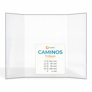 Caminos TRIBUN Glas - Prismatisch Kaminglas für Kaminofen
