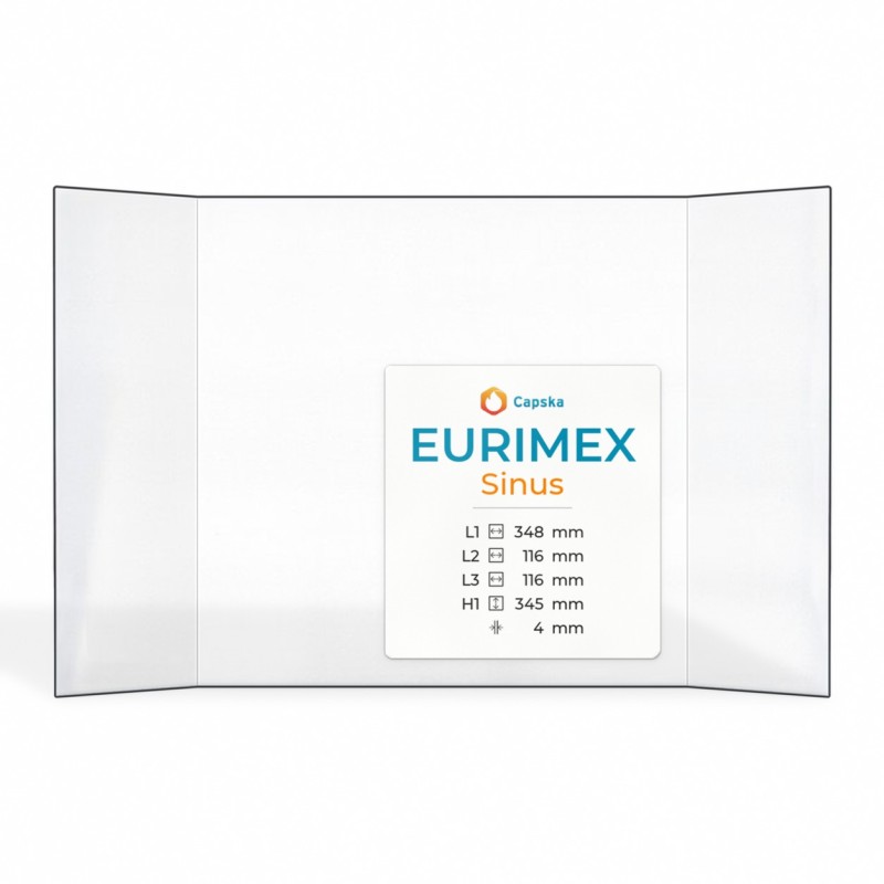 Vitre Eurimex SINUS - Verre Prismatique pour poêle à bois
