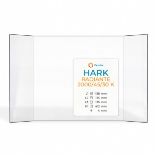 HARK RADIANTE 2000/45/30 K Glass - Prismatic Panel for Fireplace Insert