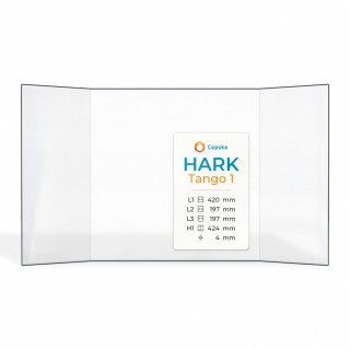 Hark TANGO 1 Glas - Prismatisch Kaminglas für Kaminofen