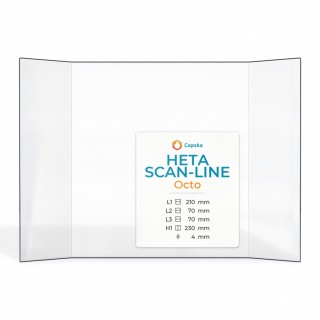 Vetro Heta Scan-Line OCTO - Prismatico per stufa a legna