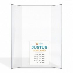 Justus GOTLAND Glass - Prismatic glass panel for wood burning stove