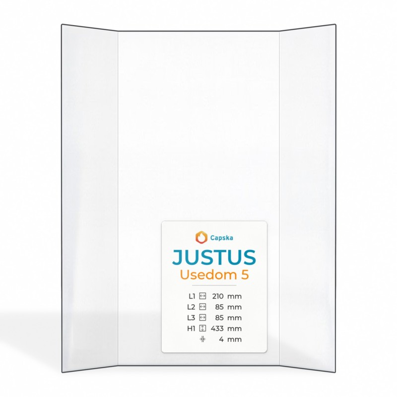 Justus USEDOM 5 Glaskeramikglas - Prismatisch, hitzebeständig bis 760°