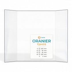 Vetro Oranier FJORD 6 - Vetro Prismatico per stufa a legna