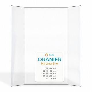 Vetro Oranier KIRUNA 6-A - Vetro Prismatico resistente a 760°C