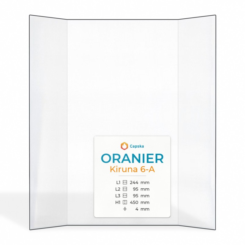 Oranier Kiruna 6-A Glass - Prismatic Panel for Wood Burning Stove