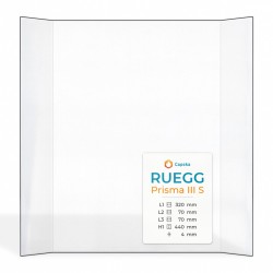 Vetro Ruegg PRISMA III S - Vetro Prismatico per inserto per caminetto
