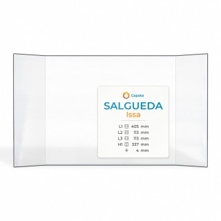 Salgueda ISSA Glas - Prismatisches Kaminglas für Kaminofen