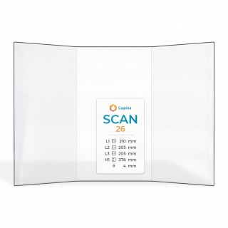 Scan 26 Glas - Prismatisches Kaminglas für Kaminofen