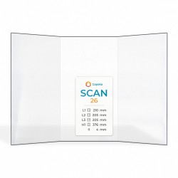 Vitre Scan 26 - Verre Prismatique pour poêle à bois