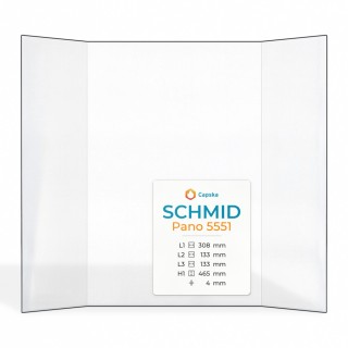 Schmid PANO 5551 Glass - Prismatic Panel for Fireplace Insert