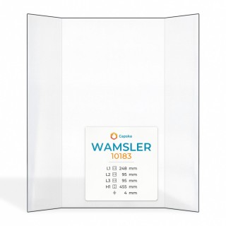 Vetro Wamsler 10183 - Vetro Prismatico per stufa a legna