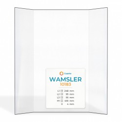 Wamsler 10183 Glas - Prismatisch Kaminglas für Kaminofen