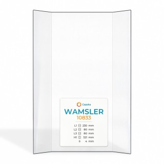 Wamsler 10833 Glas - Prismatisch Kaminglas für Kaminofen