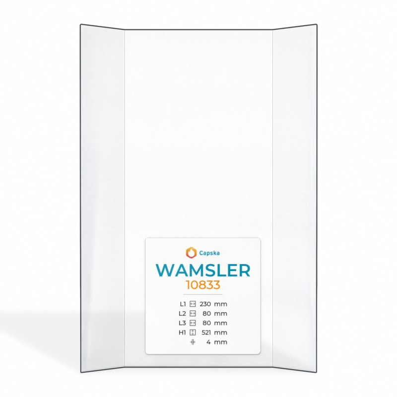 Wamsler 10833 Glas - Prismatisch Kaminglas für Kaminofen