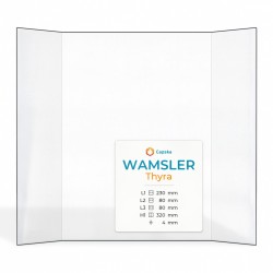 Wamsler THYRA Glas - Prismatisch Kaminglas für Kaminofen