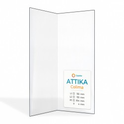 Attika COLIMA Glas - Gefaltet Kaminglas für Kaminofen
