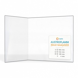 Austroflamm (644+444)X533 Glass - Premium Quality Stove Panel