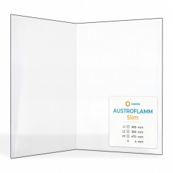 Austroflamm SLIM Glas - Gefaltet Kaminglas für Kaminofen