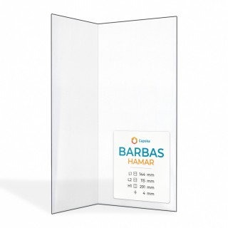 Barbas HAMAR Glas - Gefaltet Kaminglas