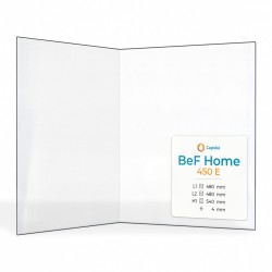 Vitre Bef Home 450 E - Verre Pliée pour poêle à bois