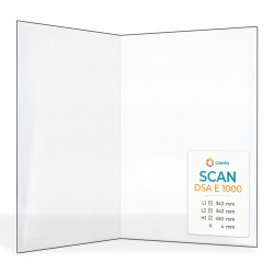 Vitre Scan DSA E 1000 - Verre Pliée pour insert