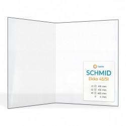 Vetro Schmid EKKO 45/51 - Vetro Piegato per inserto per caminetto