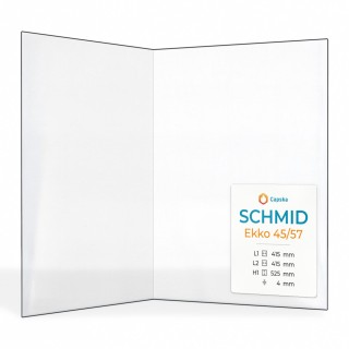 Schmid EKKO 45/57 Glas - Gefaltet Kaminglas für Kaminofen