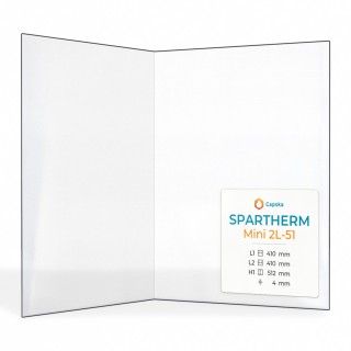 Vetro Spartherm MINI 2L-51 - Vetro Piegato per inserto camino