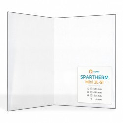 Vitre Spartherm MINI 2L-51 - Verre Pliée pour insert